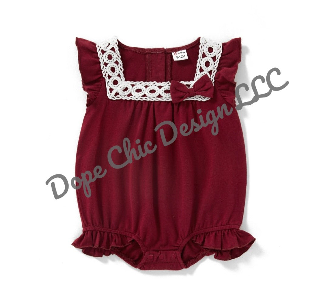 Mosaic Elegant Solid Color Flounced Lace Matching Midi Dresses