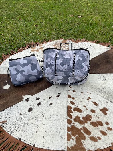 Bryan Camo Neoprene Medium Tote