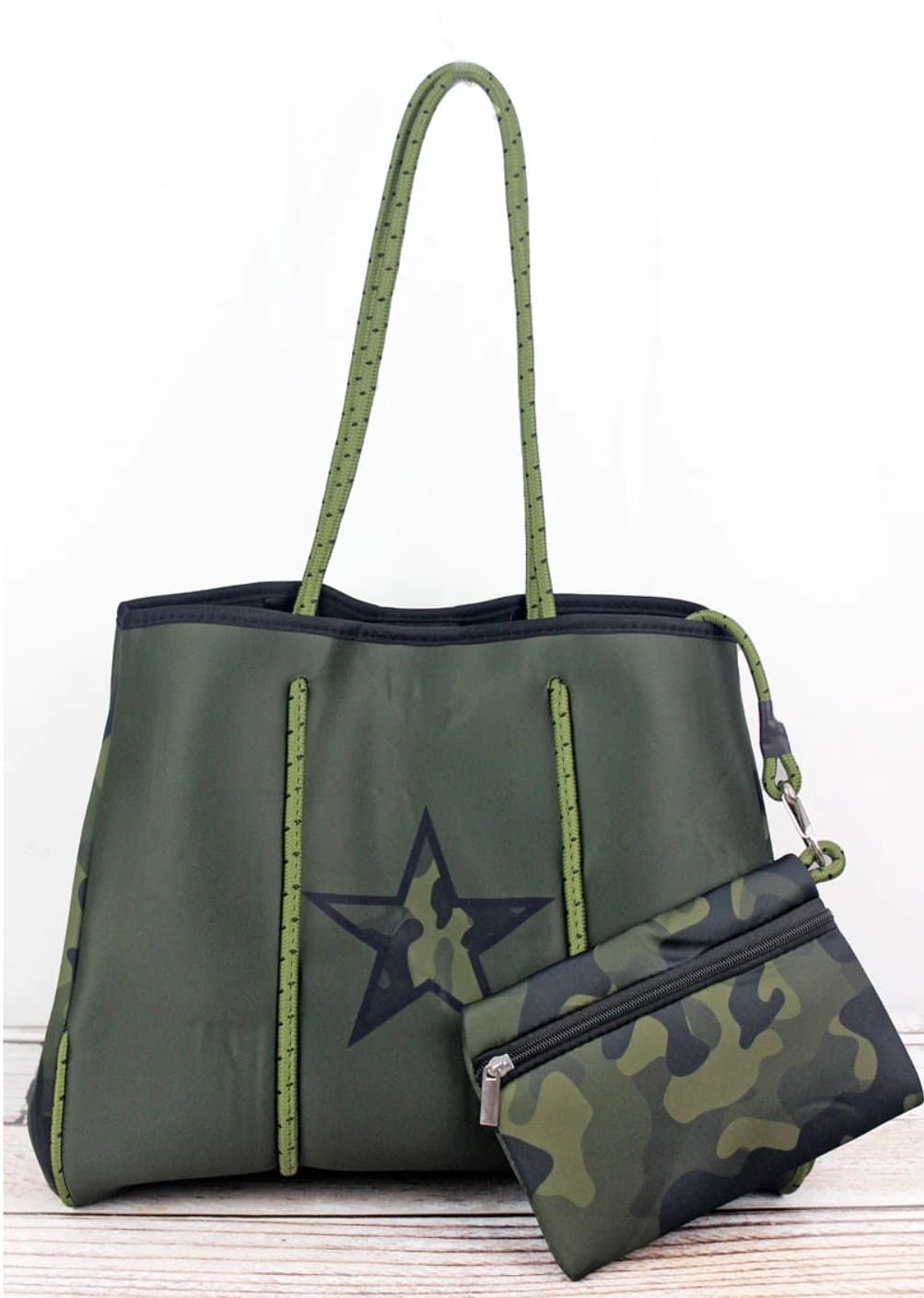 Garrison Camo Star Neoprene Tote Bag