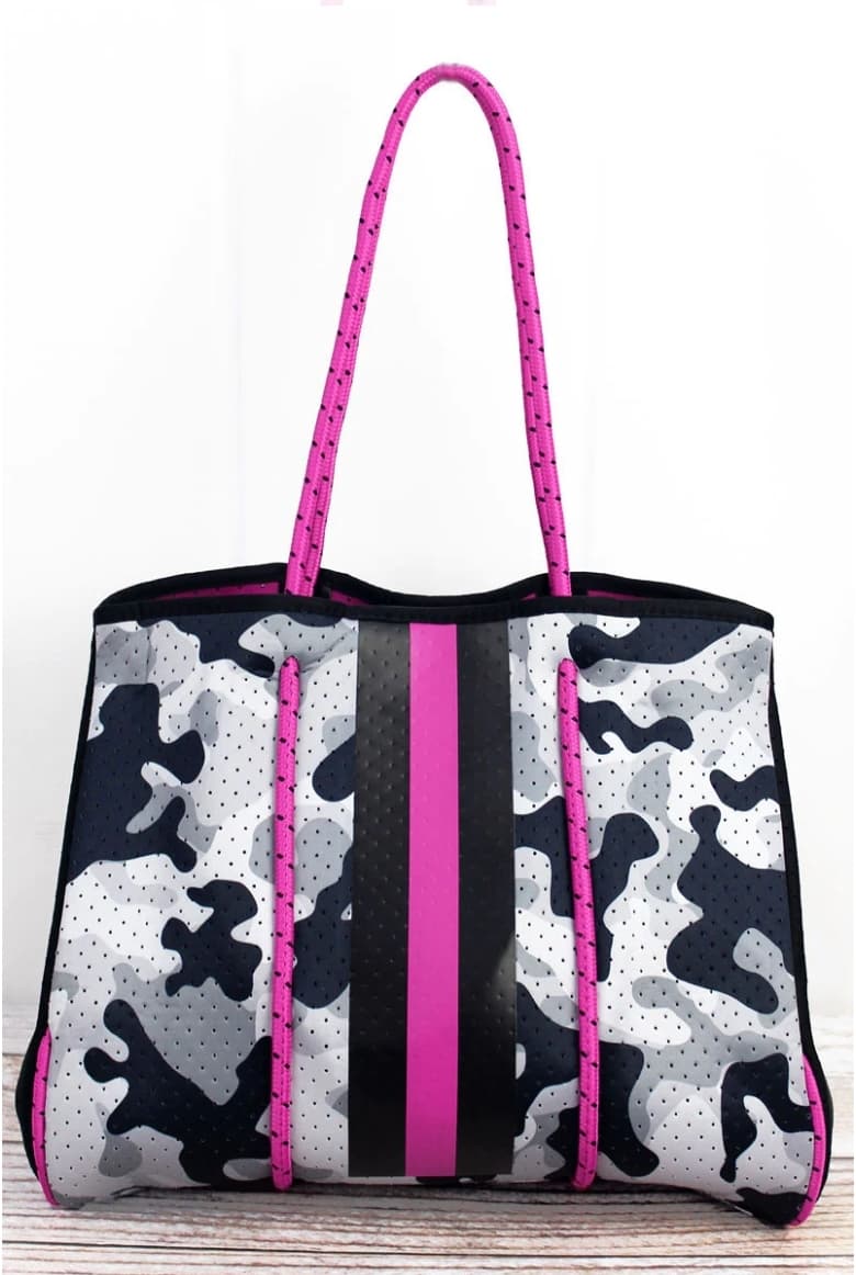 Paige Camo Neoprene Tote Bag