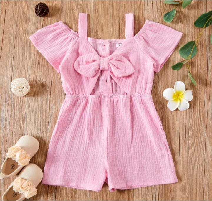 Toddler Girl 100% Cotton Multi-Color Shorts Jumpsuits