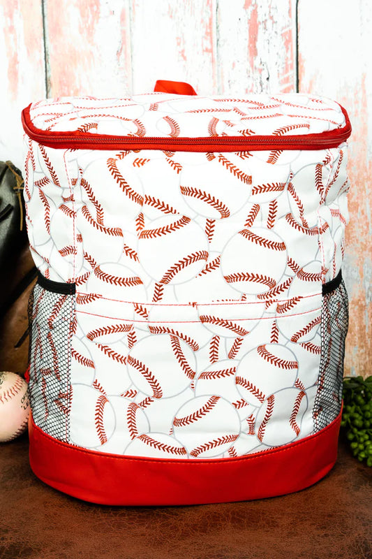 Baseball Allover Cooler Backpack Bag