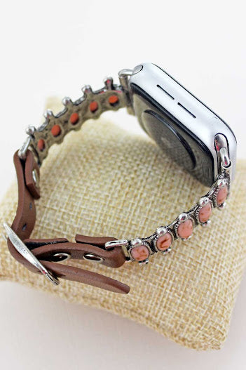 PINK GRAND MESA ADJUSTABLE BAND FOR APPLE WATCH, 38MM - 40MM