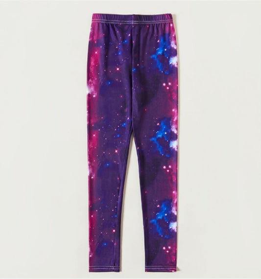 Trendy Kid Girl Starry Leggings